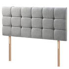Tweed - Cubed Buttoned Double Headboard (4ft6)