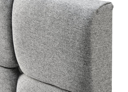 Tweed - Cubed Buttoned Double Headboard (4ft6)