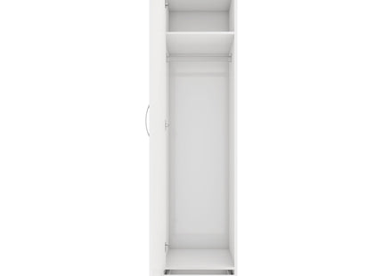 Nevada 1 Door Wardrobe White