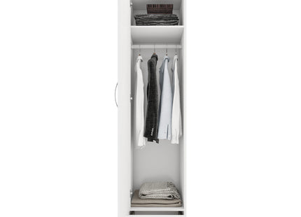 Nevada 1 Door Wardrobe White