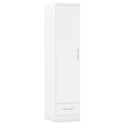 Nevada 1 Door Wardrobe White