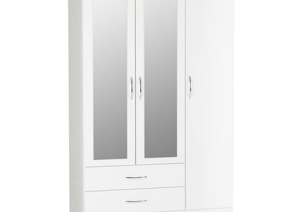 Nevada 3 Door Wardrobe White