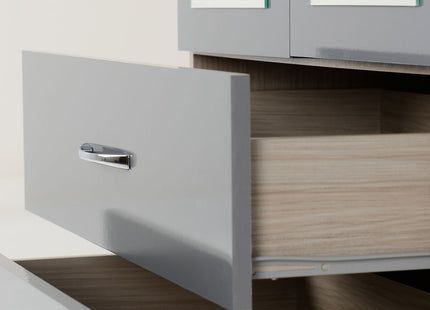 Nevada 4 Door Wardrobe Grey