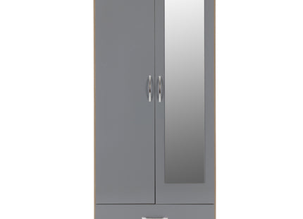 Nevada 2DR Wardrobe Grey