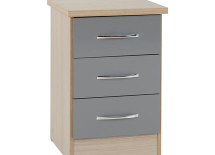 Nevada 3 Drawer Locker Grey