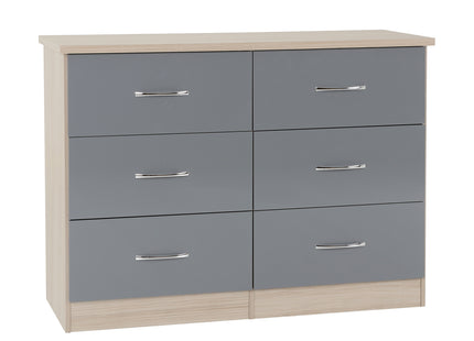 Nevada 6 Drawer Chest Grey