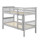 Oxford - Smokey Grey Single Bunk Bed Frame