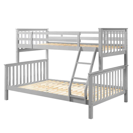 Oxford - Grey Triple Bunk Bed Frame