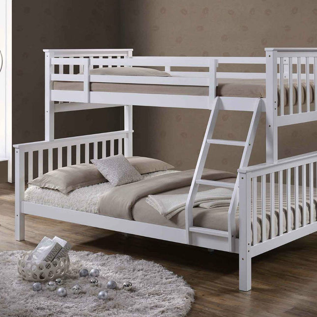 Oxford - White Triple Bunk Bed Frame