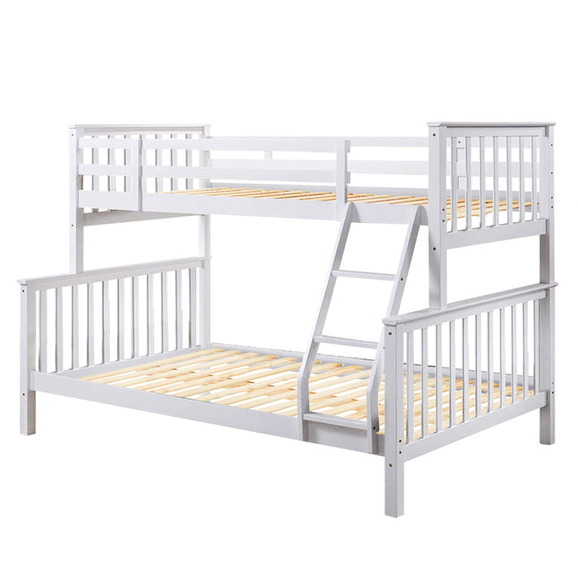 Neptune - White Triple Bunk Bed Frame ( 3ft & 4ft )