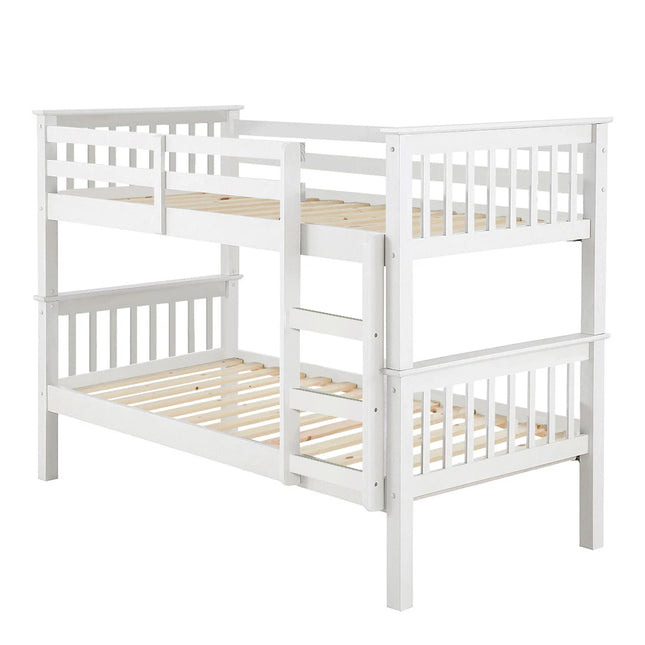 Oxford - White Single Bunk Bed Frame