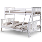 Oxford - White Triple Bunk Bed & Mattresses