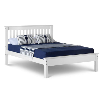 Oxford - White King Size Frame Bed & Mattress (5ft)