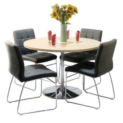 Pod Sonoma Table & 4 Sled Chairs