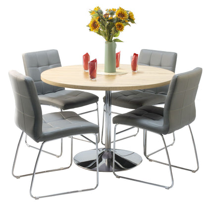 Pod Sonoma Table & 4 Sled Chairs