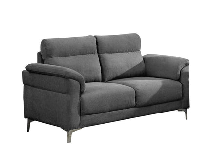 Roxanne - Dark Grey Fabric 2 Seater Sofa