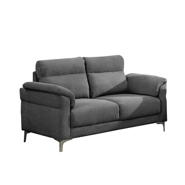Roxanne - Dark Grey Fabric 2 Seater Sofa