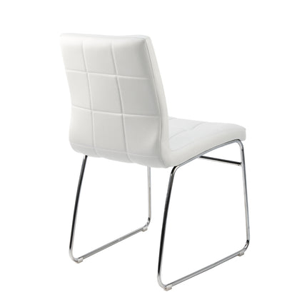 Sled White Dining Chair