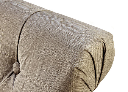 Detroit High Gloss White Top Sonoma Table & Venice Beige Dining Chairs