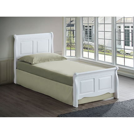 Bentley - White Single Bed Frame (3ft)