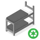 Bunk bed set removal