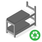 Bunk bed set removal