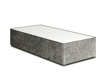 Crushed Velvet Single Divan Base (3ft)