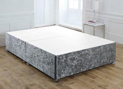 Crushed Velvet Small Double Divan Base (4ft)