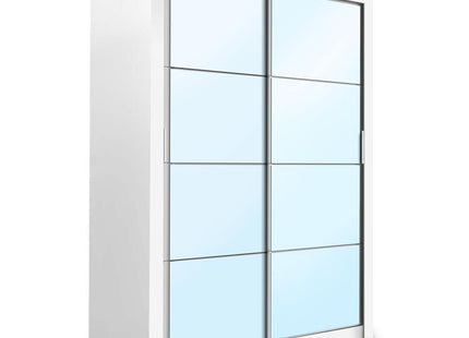 Cuba 1.2m 2DR Sliding Wardrobe White