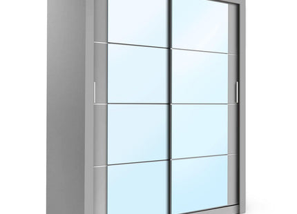 Cuba 1.2m 2DR Sliding Wardrobe Grey