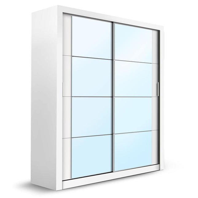 Cuba 1.8m 2 Door Sliding Wardrobe | White
