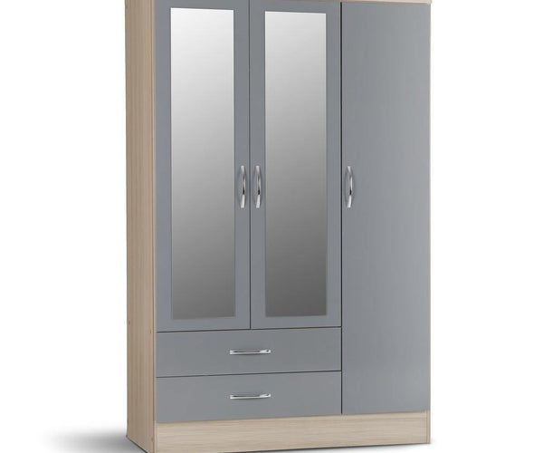 Nevada3DoorWardrobeGrey